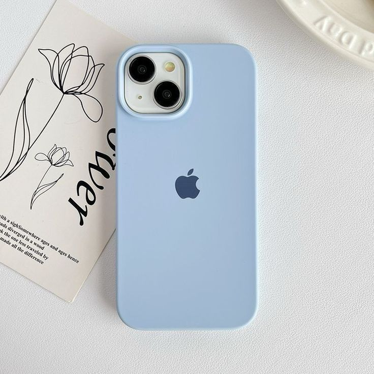 Sierra Blue Apple Logo Silicone Case