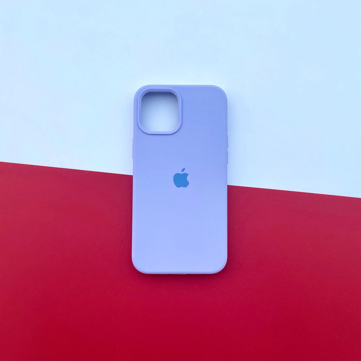 Lilac Apple Logo Silicone Case 🪻