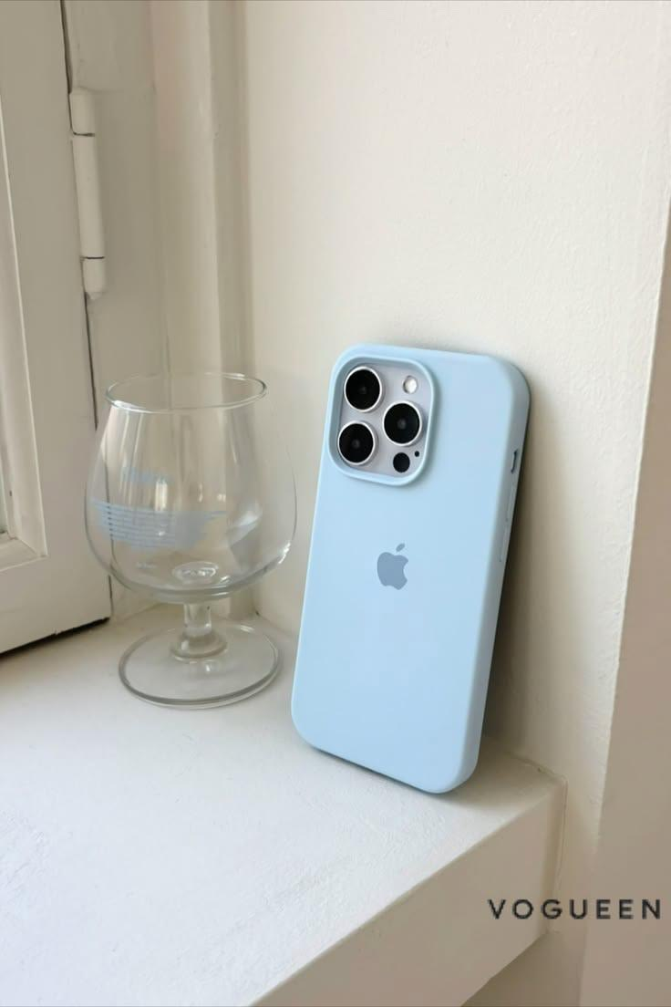 Sierra Blue Apple Logo Silicone Case