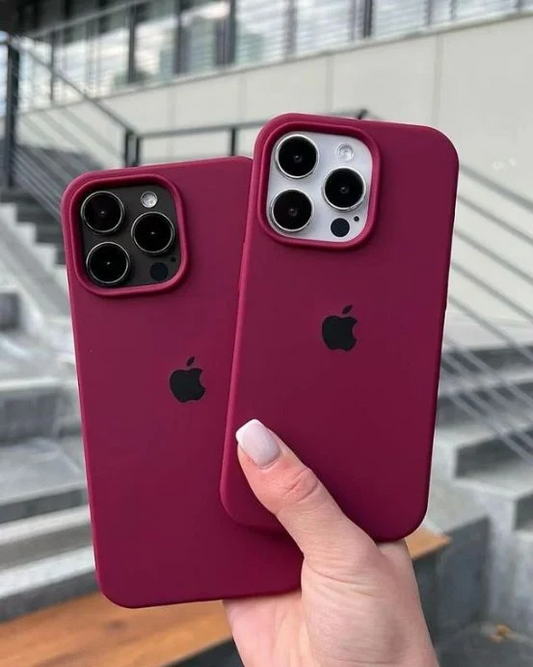 Wine Cherry Silicon Case For iPhone 🍒