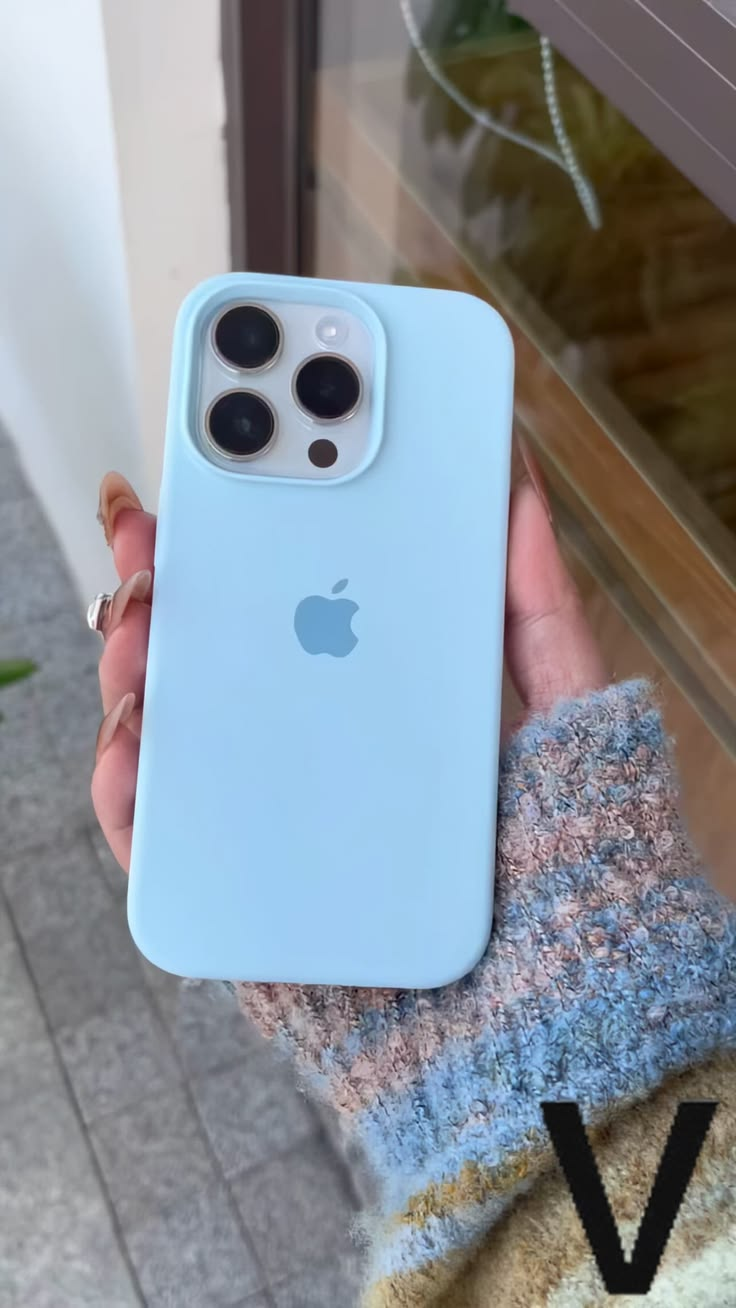 Sierra Blue Apple Logo Silicone Case