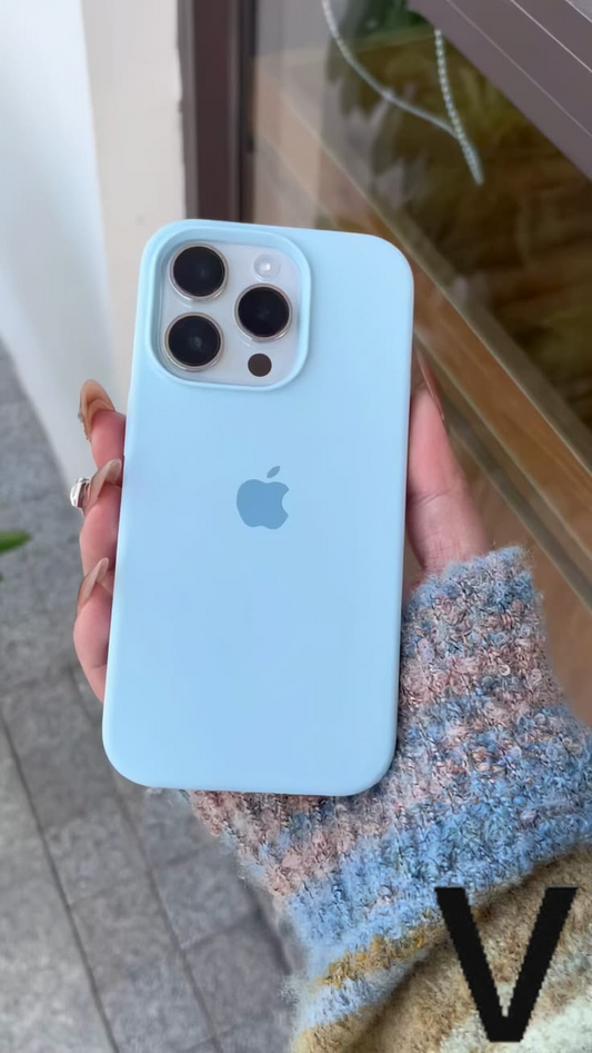 Sierra Blue Apple Logo Silicone Case