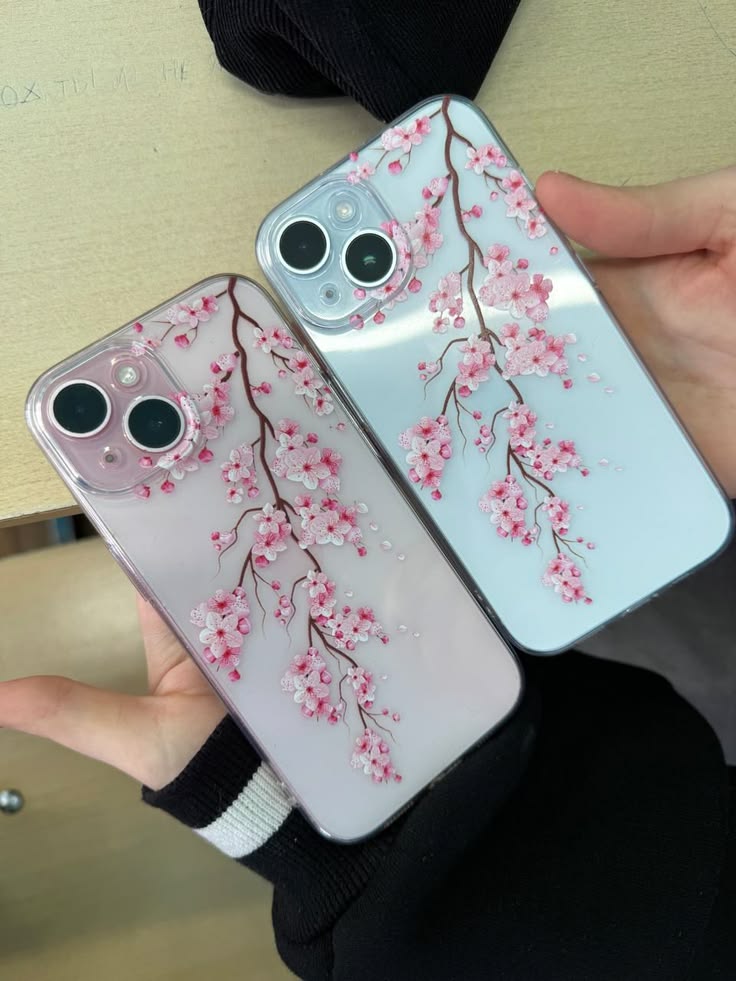Pretty Pink Floral Custom case - Available For All Smart Phones🌸
