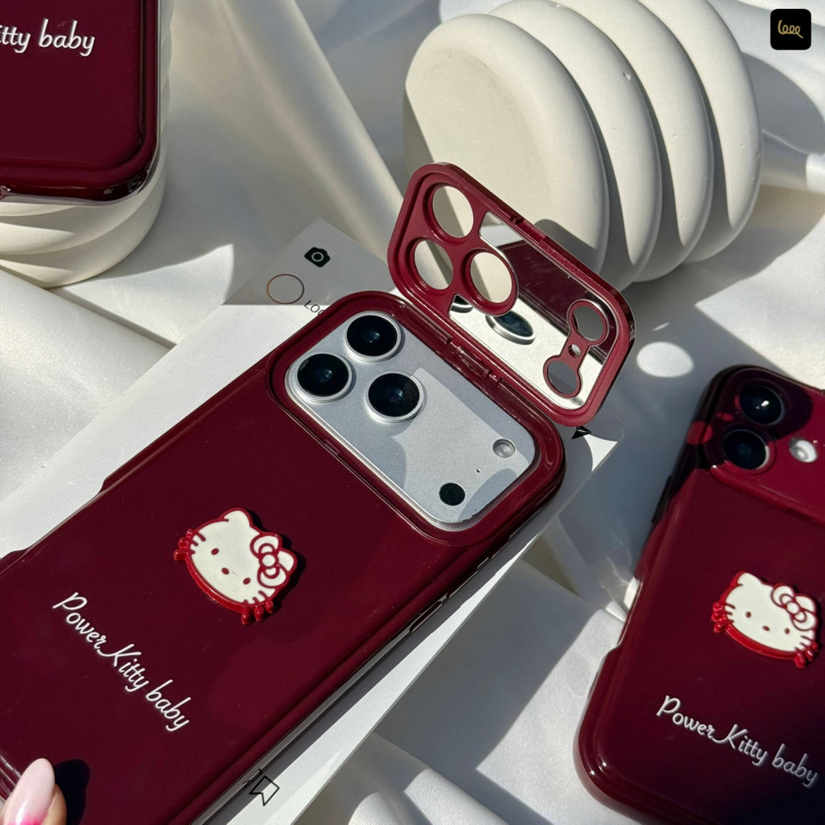 Red Cherry Kitty Mirror Baby Case🍒
