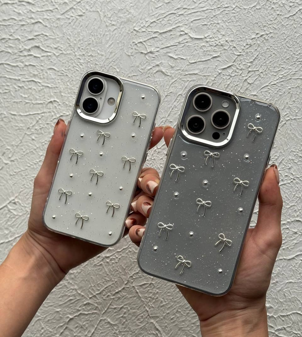 New Korean Bow Shimmer Case
