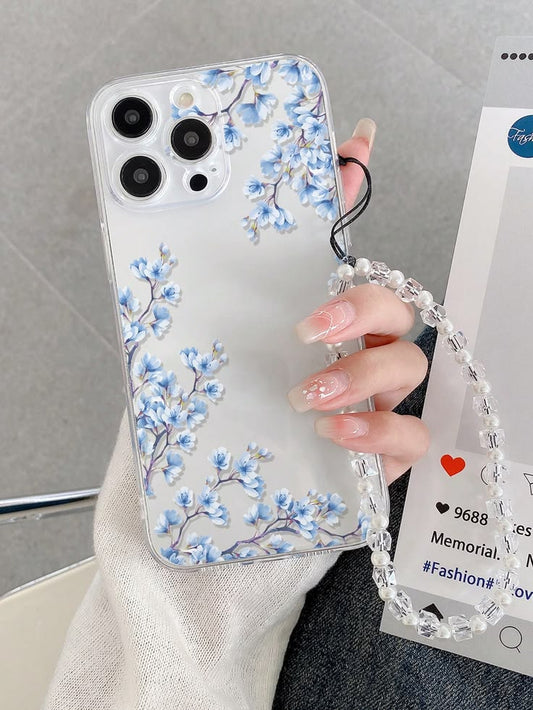 Blue Flower Custom Case - Available For All Smart Phnes💜