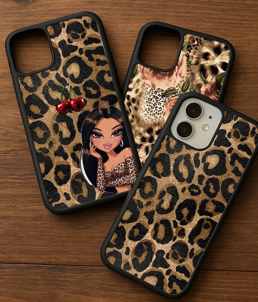 Leopard Print 2D Plated Case