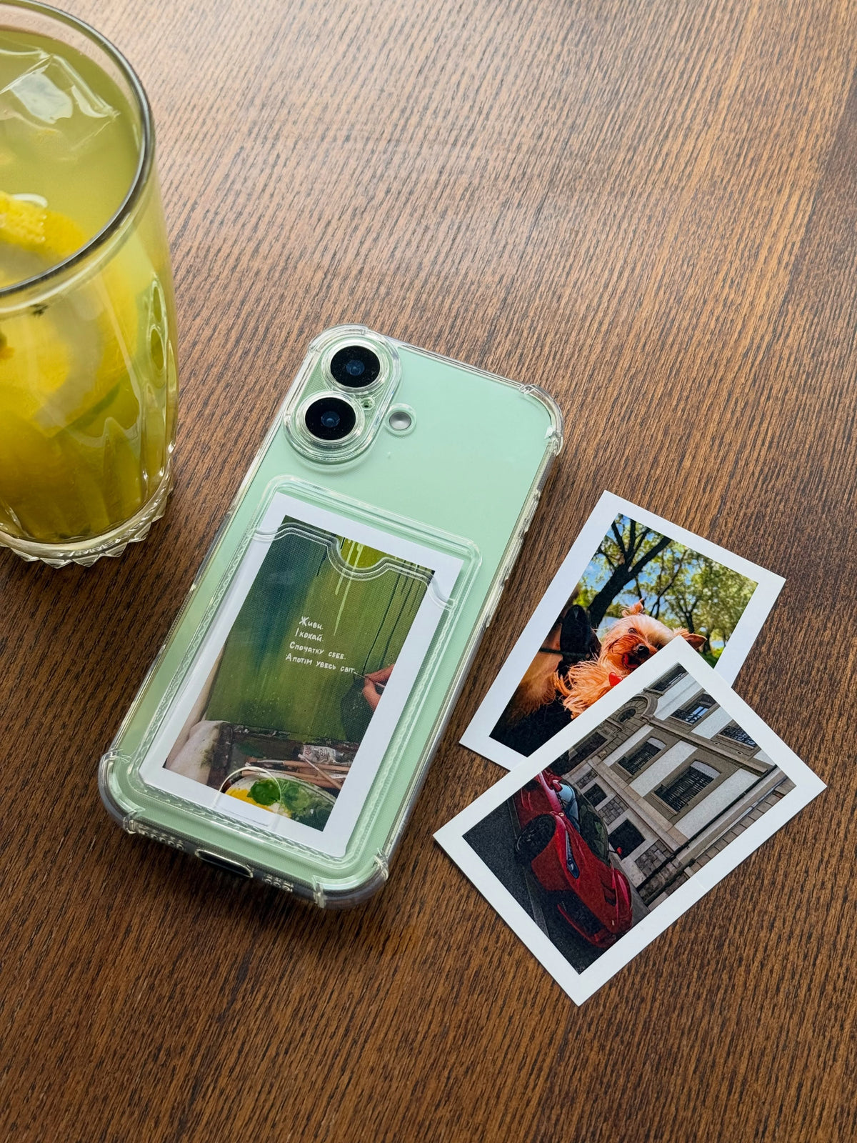 iPhone Transparent Wallet Case | Pocket Card & Picture Holder✨
