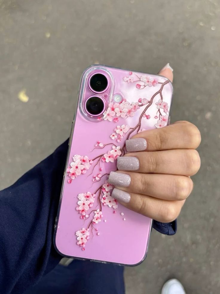 Pretty Pink Floral Custom case - Available For All Smart Phones🌸
