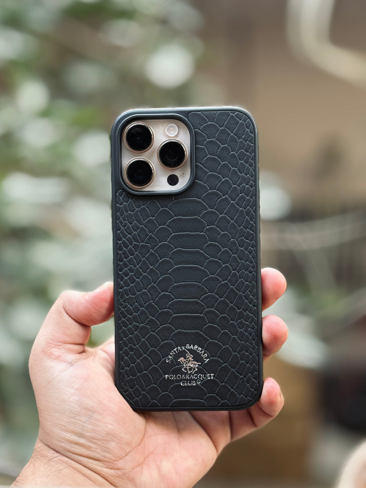 Crocodile Polo Signature Black Case (fabric-inside)🐊