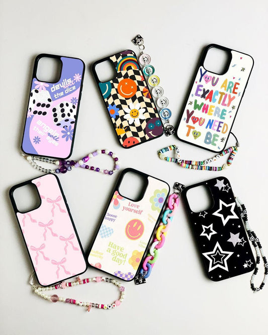 2D Plated Customized Case with Charm📿