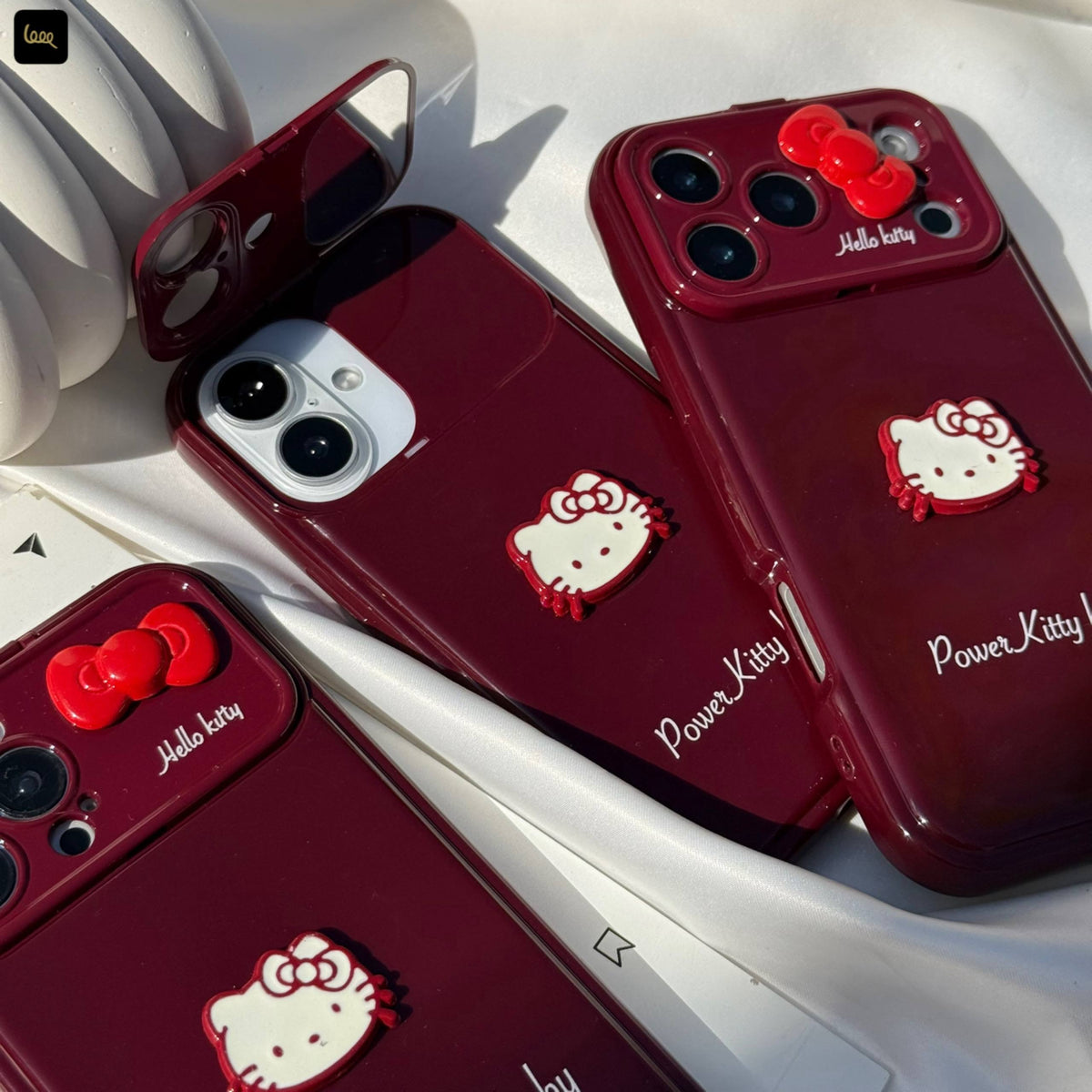 Red Cherry Kitty Mirror Baby Case🍒