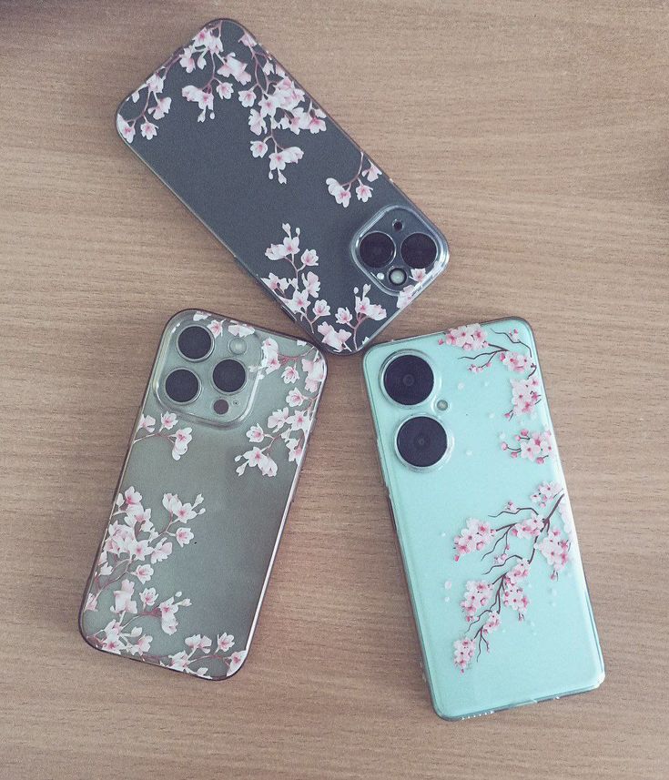 Pretty Pink Floral Custom case - Available For All Smart Phones🌸