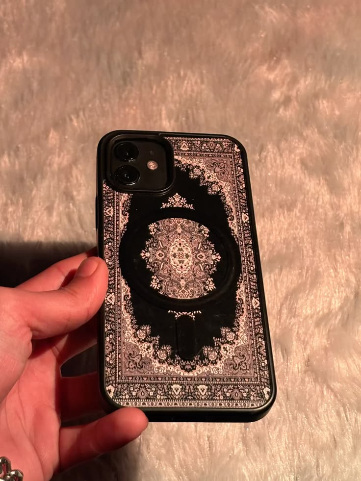 Black Pattern Art Custom Case - Available For All Smart Phones