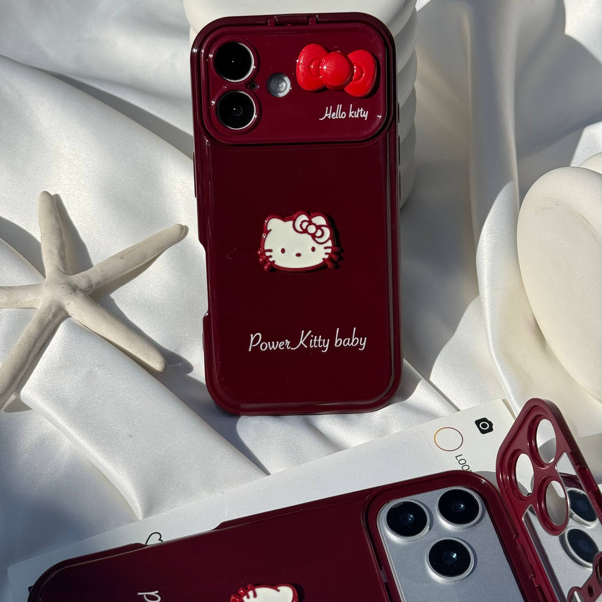 Red Cherry Kitty Mirror Baby Case🍒