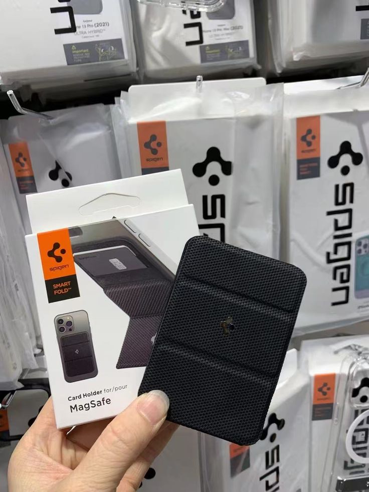 Spigen Magnetic Wallet Card Holder With Foldable Stand💳
