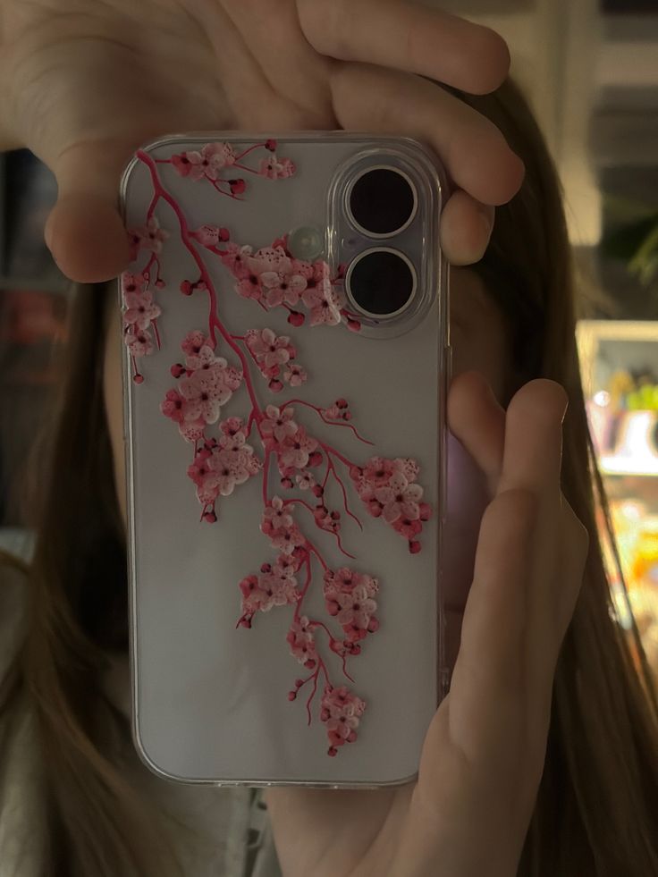 Pretty Pink Floral Custom case - Available For All Smart Phones🌸