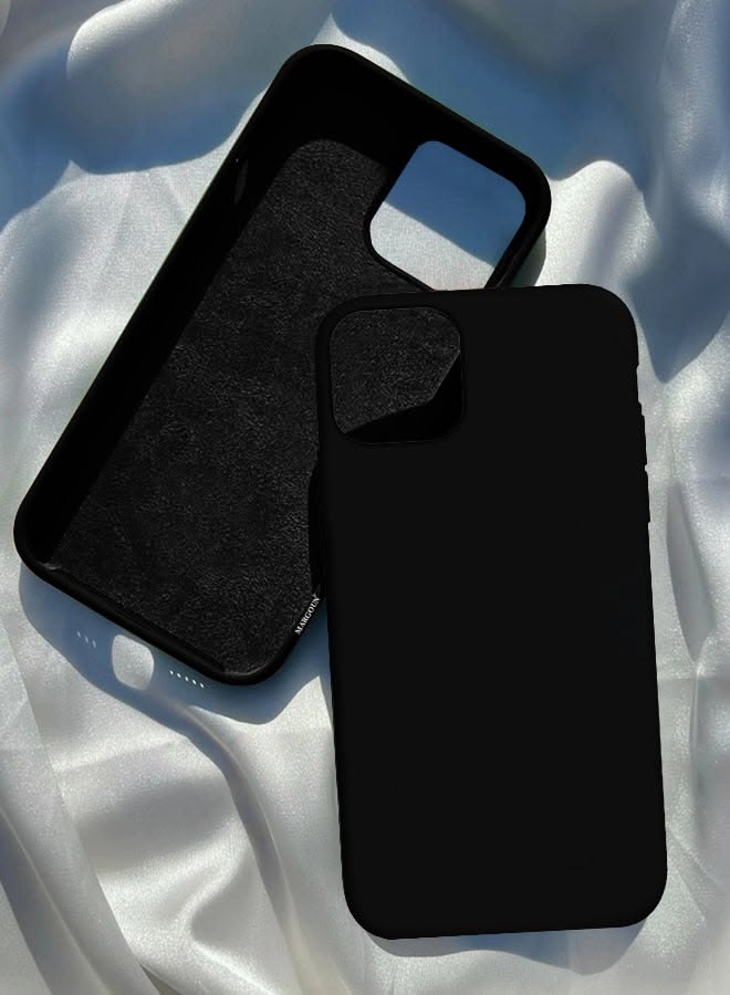 Blacky Apple Logo Silicone Case🖤