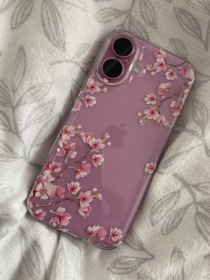 Pretty Pink Floral Custom case - Available For All Smart Phones🌸