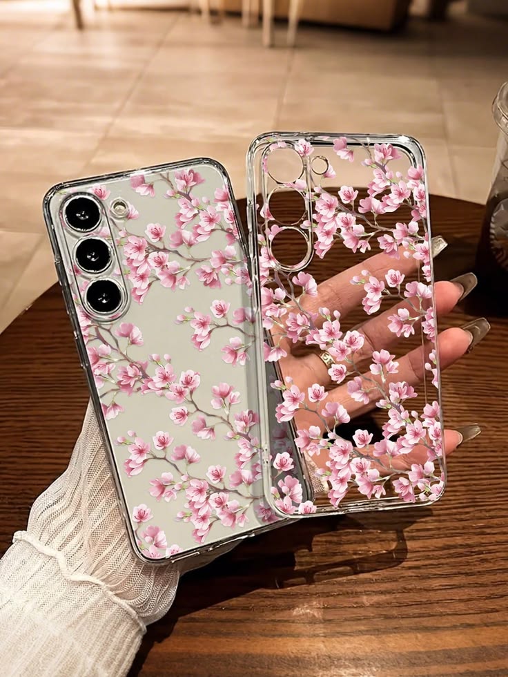 Pretty Pink Floral Custom case - Available For All Smart Phones🌸