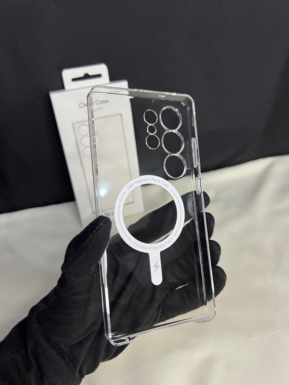 S26 Ultra Anti-Yellow Magnetic Clear Case🔥