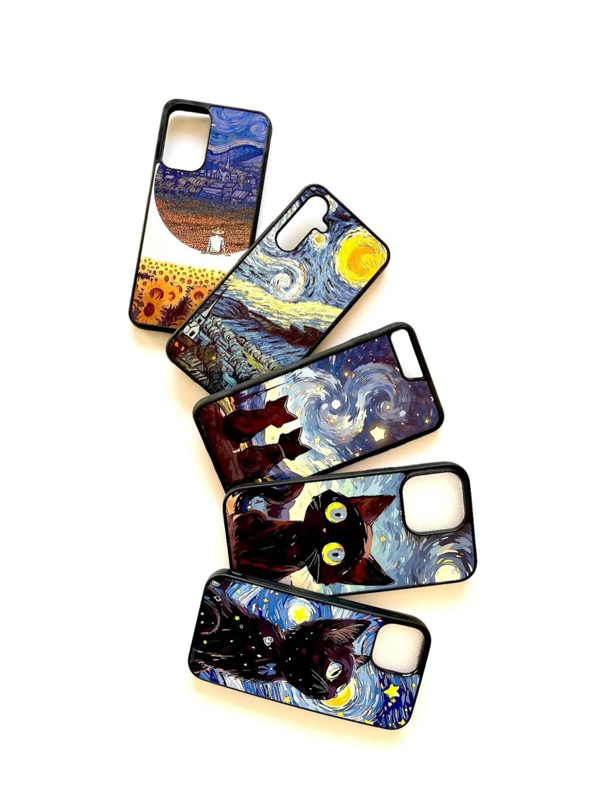 2D Plated Kawaii Cat Cartoon Case🐈