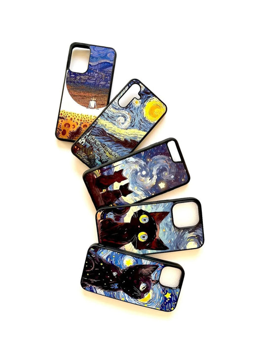 2D Plated Kawaii Cat Cartoon Case🐈