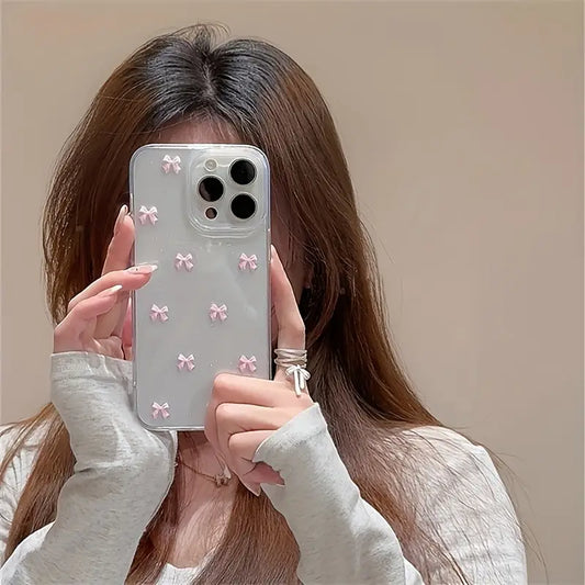 Pink Bow Shimmer Case💮