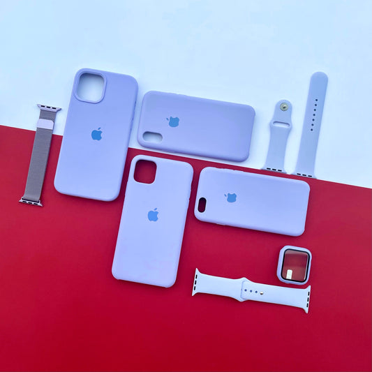 Lilac Apple Logo Silicone Case 🪻