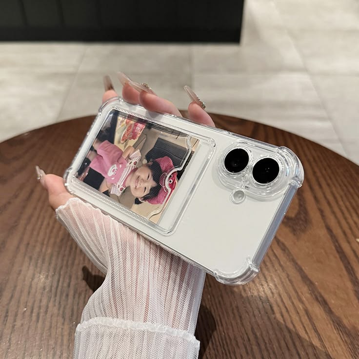 iPhone Transparent Wallet Case | Pocket Card & Picture Holder✨