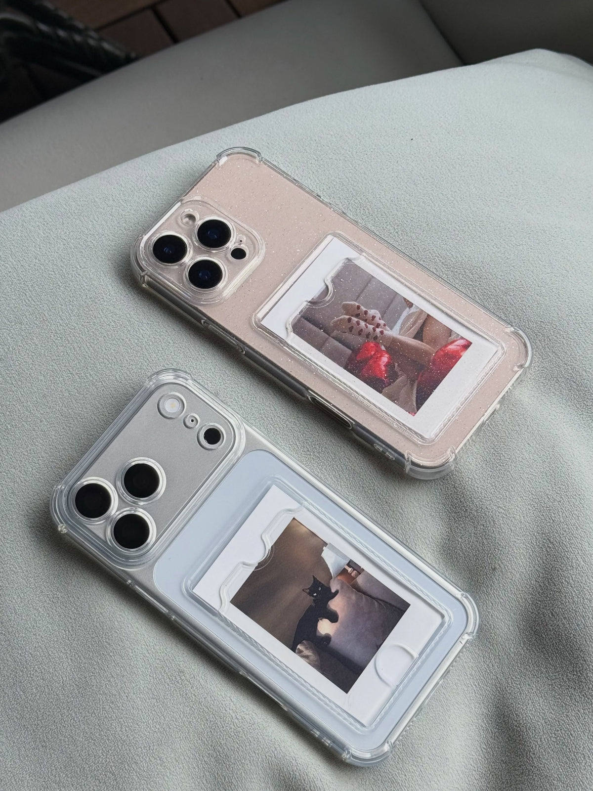 iPhone Transparent Wallet Case | Pocket Card & Picture Holder✨