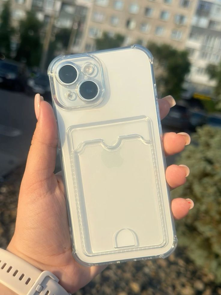 iPhone Transparent Wallet Case | Pocket Card & Picture Holder✨