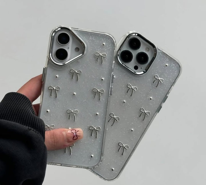 New Korean Bow Shimmer Case