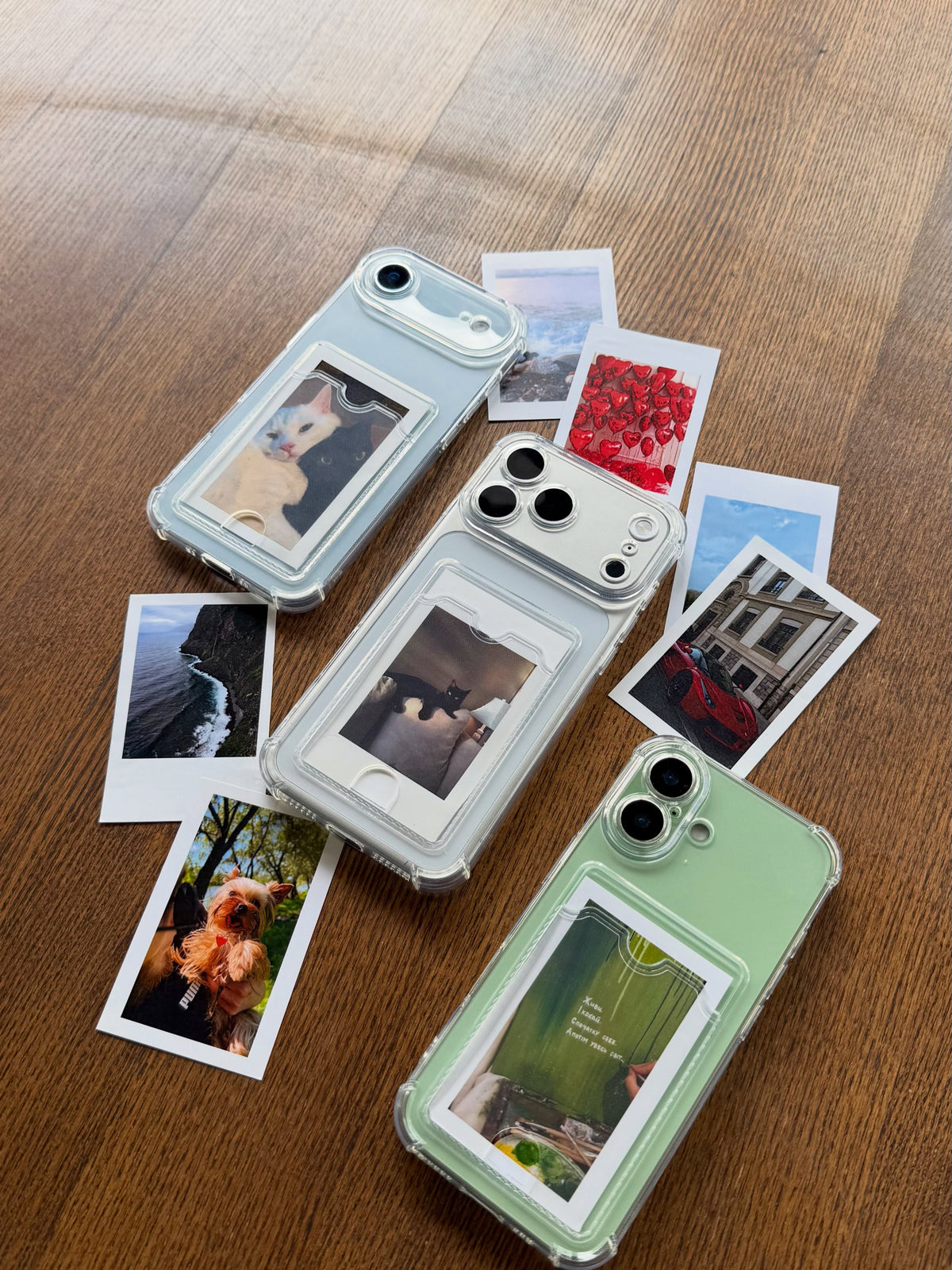 iPhone Transparent Wallet Case | Pocket Card & Picture Holder✨