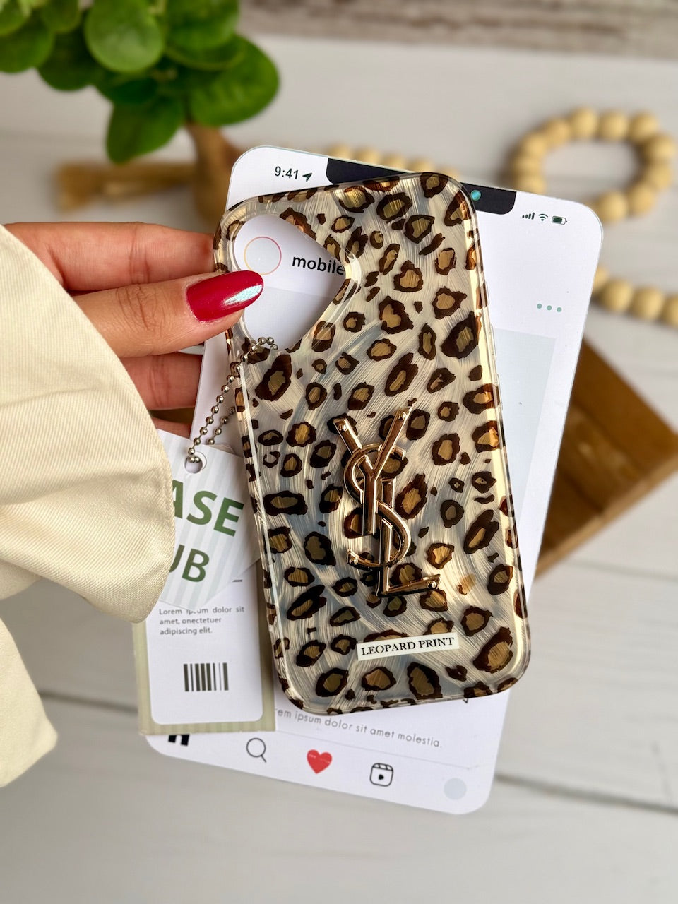 YSL Leopard Signature Case🐆✨