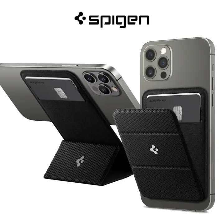 Spigen Magnetic Wallet Card Holder With Foldable Stand💳