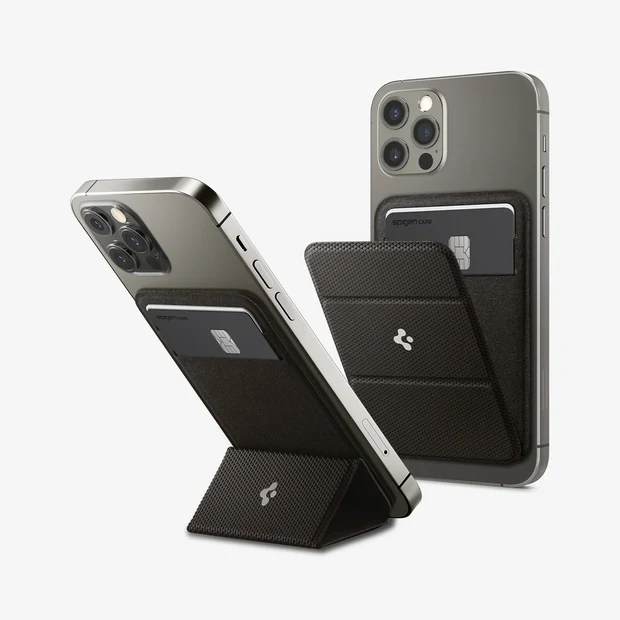 Spigen Magnetic Wallet Card Holder With Foldable Stand💳